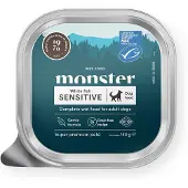 Monster Pet Food Monster Dog Adult Sensitive White Fish Patee 150 g