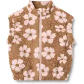 Wheat Fleece Vest Selina - Brown - 110