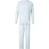 Calvin Klein Underwear Pitkä pyjama pastellinsininen / valkoinen