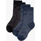 Lindberg Taska Sukat Merinovillasekoite 2-pack, AnthraciteR/Orion Blue, 21-24