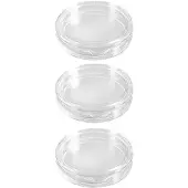 Jojomino 30 Pcs Small Round Transparent Plastic Coin Capsules Box 22mm