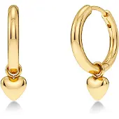 Edblad Barley Petite Hoops Gold One Size - Gold - ONE SIZE