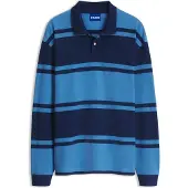 HUGO Nistrico 10281584 Blue Pitkähihainen T-paita