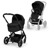 Cybex Balios Lux yhdistelmävaunut, Moon Black