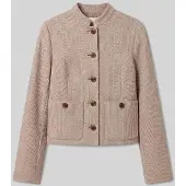 Calvin Klein Herringbone Jacket - Beige - XS
