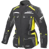 Büse Highland II Naisten Tekstiilitakki Musta/Neonkeltainen Naiset, size 42