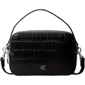 Calvin Klein Ck Croc Camera Bag - Black - ONE SIZE