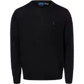 Ralph Lauren Washable Wool Crewneck Sweater - Black - XXL