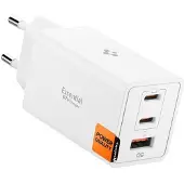 Spigen Essential EE673EU 3-porttinen nopea seinälaturi 67W - Valkoinen