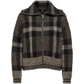 ONLY Onlmaroon Ls Zip Collar Cardigan Knt - Brown - S