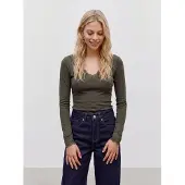 Vero Moda Skye Pitkähihainen V-aukkoinen T-paita