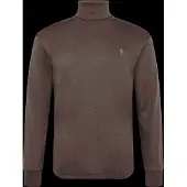 Ralph Lauren Soft Cotton Turtleneck - Brown - L