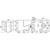 Osculati Jätevesisäiliö Murskauspumpulla 100l 38 Mm 24v