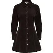 ONLY Onlzeva L/S Short Cord Dress Cc Pnt - Brown - L