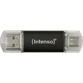 Intenso Twist Line, 256 GB, USB Type-A / USB Type-C, 3.2 Gen 1 (3.1 Gen 1), Suojus, 9 g, Antrasiitti (3539492)