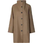 Selected Slwzia-Vinni Wool Blend Coat Noos - Brown - 40