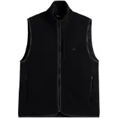 J.Lindeberg Duncan Wool Fleece Vest - Black - XL