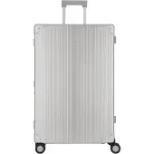 Aleon Traveler Macro 4-pyöräinen alumiininen vetolaukku, 77 cm, pukupussilla Harmaa