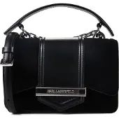 Karl Lagerfeld Nova Käsilaukku Nahka 20 cm Musta