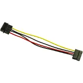Inter-Tech 88885306, Molex (4-pin), SATA 15-pinninen, 0,15 m, Uros, Naaras, Suora
