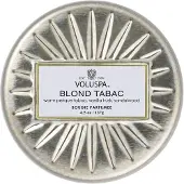Voluspa Blond Tabac Vermeil Decorative Tin Candle 25h 127 ml