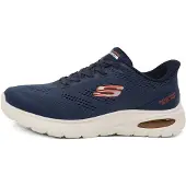 SKECHERS Matalavartiset tennarit 'SKECH-AIR SUMMITS' laivastonsininen / oranssi / valkoinen