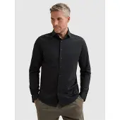 Vanguard Paita 'Elevated Knit shirt with widespread collar' tummansininen
