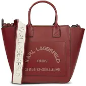 Karl Lagerfeld Käsilaukku 'K/Daily' beige / kerma / viininpunainen