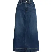 Ralph Lauren 3X1 Denim-Wvn-Skirt - Blue - 34