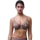 Chantelle Idyll Plunge Spacer Bra - Brown - 75 D