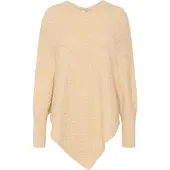 Kaffe Kavinnie Poncho - Beige - ONE SIZE
