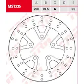 TRW jarrulevy taakse kawasaki h2 1000 ninja sx 2019-2021 ym. (mst235)