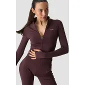 ICANIWILL Smooth Seamless Zip Jacket Espresso