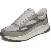 SKECHERS Matalavartiset tennarit beigenharmaa / vaaleanharmaa / tummanharmaa