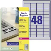 Avery Heavy Duty Labels, Silver
