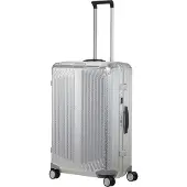 Samsonite Lite-Box Alu Boss Edition 4-pyöräinen vetolaukku 76 cm Hopeanvärinen