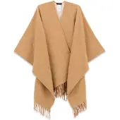 GUESS for woman. AW5660POL03 Beige Blend Poncho (OSFA), Casual, Polyester