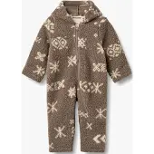 Wheat Fleece Suit Allo - Brown - 80