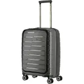 Travelite Air Base 4-pyöräinen Käsimatkatavara 55 cm Kannettavan tietokoneen taskun syvyys Harmaa