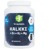 Terveyskaista Kalkki+D3+K2+MG, 90 tabl