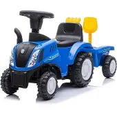 New Holland potkutraktori peräkärryllä