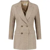 Vulto Bleiseri 'Silk Bouclé Jacket' beige