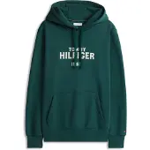 Tommy Hilfiger Hilfiger Stack Reg Fleece Hoodie - Green - L
