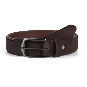Howard London Suede Leather Belt Zack - Brown - 85