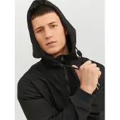 Jack & Jones Jjebasic Softshell Hood Noos - Black - M
