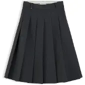 Tommy Hilfiger Viscose Knife Pleat Knee Skirt - Grey - 34