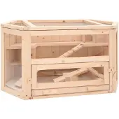 vidaXL Hamsterin häkki 80x40x43 cm täysi kuusi