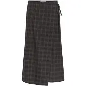 Object Objsoley Reese Re Midi Wrap Skirt 146 - Brown - 38