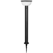 LINDBY Obintu LED-aurinkokäytävävalaisin, musta, 63 cm, liiketunnistin , himmennettävä, Musta, Metalli, Moderni, aurinkokennovalaisin