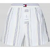 Tommy Hilfiger Poplin Stripe Shorts - White - S